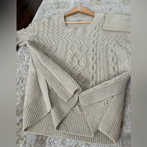 Madewell Cable Knit 100% Wool Sweater - Picture 13 of 13